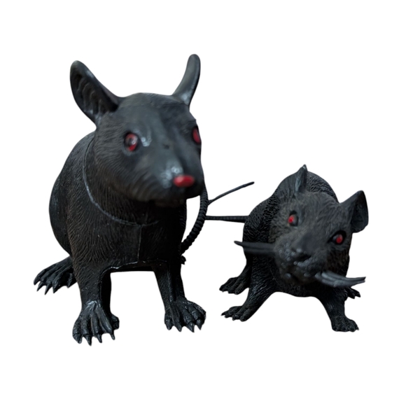 Other - FREE! Creepy Halloween Plastic Black Rats